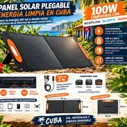 PANEL SOLAR PLEGABLE DE 100 W – CARGA TU ENERGÍA EN CUALQUIER LUGAR - Img 58403976