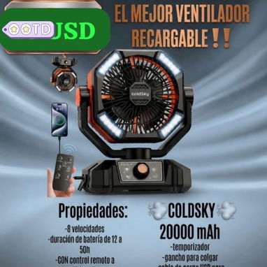 Ventilador recargable f6 original importado - Img 121131237
