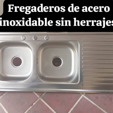 Fregaderos de acero inoxidable de varias medidas - 3/4