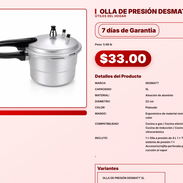 OLLA DE PRESIÓN DESMATT . - Img 57565986