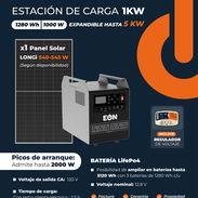 *Estación de Carga 1KW - 1280wh / 1000w Con Panel solar* - Img 55985833