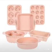 Kit de reposteria de 6 piezas, moldes grandes de Silicona resistente al calor - Img 57745634