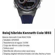 Reloj híbrido Kenneth Cole 1893. Nuevo - Img 51367826