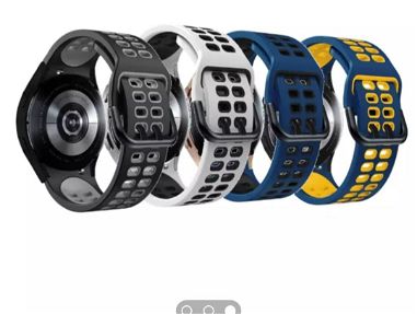 Manilla de cuero 20mm smart watch/ Manilla de cuero 22mm/ Manillla de goma 20mm y 22mm para reloj Samsung Xiaomi Amazfit - Img 60372815