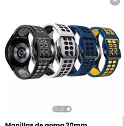 Manilla de cuero 20mm smart watch/ Manilla de cuero 22mm/ Manillla de goma 20mm y 22mm para reloj Samsung Xiaomi Amazfit - Img 40274339