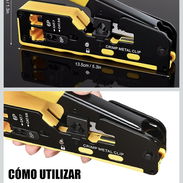 Pinza profesional ponchadora RJ45 Crimpadora Pass Through 58757374 - Img 55298273