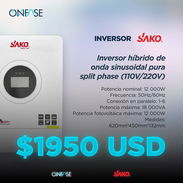 ⚡ Inversor SAKO 12kW (110V/220V) Onda Pura - Img 57446862