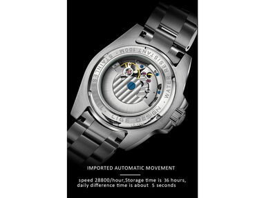 ✳️ Reloj Hombres Reloj Automatico ⭕️ Regalo hombre Reloj Acero Inoxidable Reloj Pulsera Reloj Mecánico - Img main-image