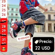 BOTA SPIDERMAN* (El muñequito de la suela puede variar) Alumbra⭐ *💰22 USD* del #23 al #31 no hay 27 ni 30 - Img 58451465