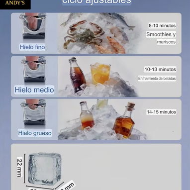 Maquina de hielo 120 lb - 5/9