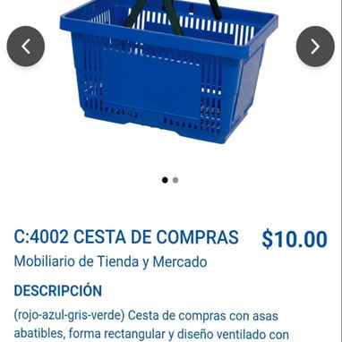 Cestas plásticas de compras - 2/2