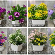 Macetas con flores y ramos artificiales.  VENTA POR CANTIDAD - Img 56109329