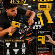 🔥🔥 ¡POTENCIA Y PRECISIÓN EN TUS MANOS! 🔥🔥 🛠️ PISTOLA DE CALOR 1500W CON 7 ADITAMENTOS 🛠️ ¿Necesitas trabajar con t - Img 58219150