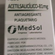 Aspirina de 81mg 30 tabletas - Img 56359011