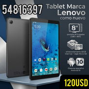 Tablet Marca Lenovo como nuevo (120usd) -pantalla 8 Pulgadas (1280 x 800) -almacenamiento 32GB internos + 32gb Micro SD - Img 56749629