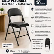 SILLAS PLEGABLES CON ASIENTO ACOLCHADO NUEVAS EN CAJA!!!! - Img 51521494
