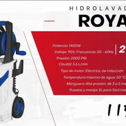 Hidrolavadora presurizadora royal 1500 psi , 2000 psi - Img 55818982