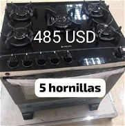 GANGA cocinas de gas de 5 hornillas con horno y encendido de inducción de acero inoxidable y cristal templado - Img 46064283