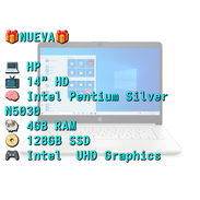LAPTOP 🎁NUEVA🎁📦CAJA, HP (14-cf2033wm), 14" HD IPS, Intel Pentium Silver N5030, 4GB RAM, 128GB SSD - Img 56477039