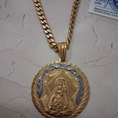 Cadena y dije Oro 18k certificada llámame 59696572 - Img 125097839