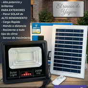 LÁMPARA SOLAR 200W JORTAN - NUEVA EN CAJA - PANEL + CONTROL - Img 58338196