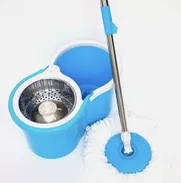 Limpieza Sin Esfuerzo! 🧼✨Fregona Giratoria con Cubo de Acero Inoxidable - Img 50149444