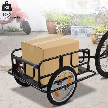 Trailer d bicicleta y moto,Trailer para pasear 2 niños ,Bici y carriola electrica Parrillas Luces intermitentes. - Img 120283327