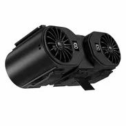 ventilador portátil ajustable de mano, dos turbinas recargables portátil de 6 velocidades de alta potencia con display l - Img 52735153