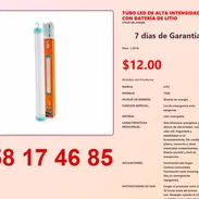 TUBO LED DE ALTA INTENSIDAD CON BATERÍA DE LITIO - Img 54839378