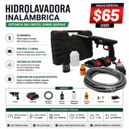 Hidrolavadora inalambrica 2 baterías, fregadora a presion - Img 54440031