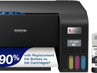 $300. Impresora Epson EcoTank ET-2400 Impresora Supertank inalámbrica a color todo en uno sin cartuchos con escaneo y - Img 60029925