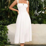 Vestido blanco talla s/m precio 15usd - Img 56386593