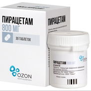 Piracetam 800mg - Pomo con 30tab -- 4 usd. - Img 58419126