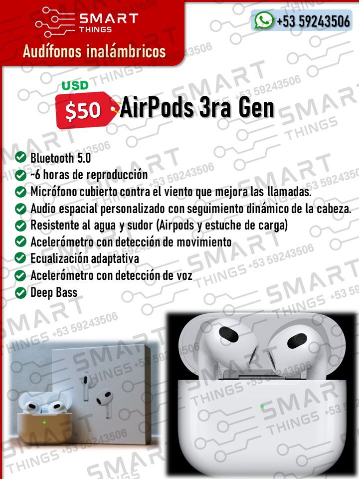 Airpods Pro 2 gen//Airpods 3 generación//AirPods L en La Habana, Cuba -  Revolico