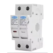 Portafusibles 2P con led y 2 fusibles de 25A incluidos, supresores 500VDC, breaker DC 63 y 80A, transfer automático Geya - Img 55412846