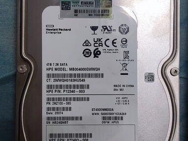 Disco duro marca HP certificado profesionales de 4tb esto son mejores o igual Calidad que los iron wolf de segate 100 - Img main-image