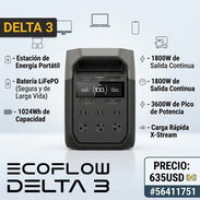 EcoFlow DELTA 3 con 1024Wh, 1800W - Pico 3600W, Carga Rápida y Batería LiFePO Estación de Energía Portátil Precio: 635U - Img 58032399
