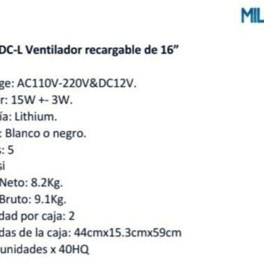 Ventiladores Recargables - Img 124098315