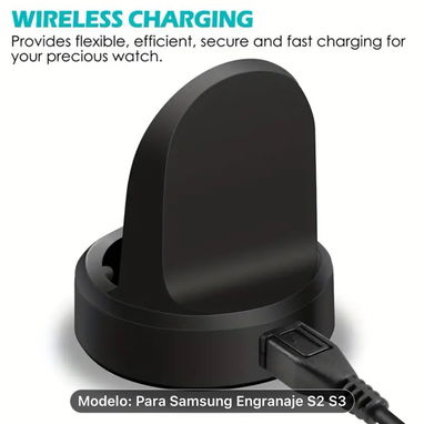 Estacion de carga rápida para reloj inteligente, Samsung Gear S3/S2 Frontier, Galaxy Watch S2/S3 con su Cable! - Img 122505686