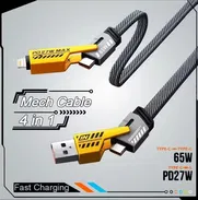 Cables de 65w adaptador incorporado iOS y Android - Img 50538016