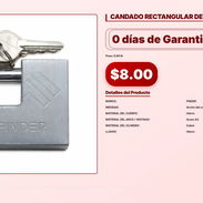 CANDADO RECTANGULAR DE HIERRO . - Img 56928591