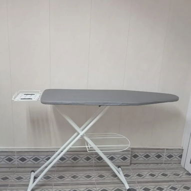 Tabla Planchar Plegable Gris Blanco Malla Metálica Funda Acolchada VPT# - Img 127703575