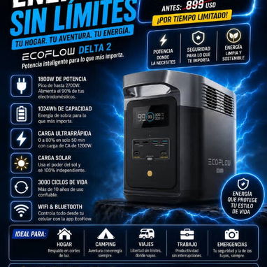 Ecoflow( estaciones de energía) de distintas potencias y precios - Img 121632495
