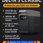 🔥Llama al 📲52739071 https://wa.me/52739071 ECOFLOW DELTA 3 CLASSIC SOLO POR POCOS DIAS $750 USD ESTACIÓN DE ENERGÍA - Img 56176998