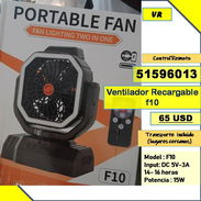 FG-VR-719-Ventilador Recargable f10.....65 USD.....51596013....Transporte costo adicional - Img 56508771
