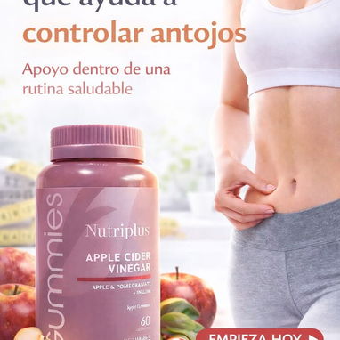 🍎 Gomitas Vinagre de Manzana Farmasi Nutriplus | Digestión Metabolismo Bienestar | 60 Gomitas - Img 121057868