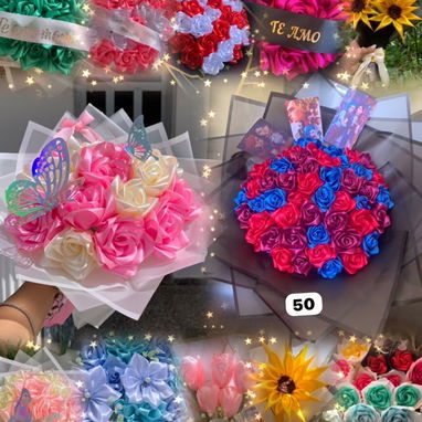 Ramos de flores artesanales por encargo!! - 4/5