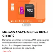 MicroSD ADATA Premier UHS-I Class 10 - Img 49999005
