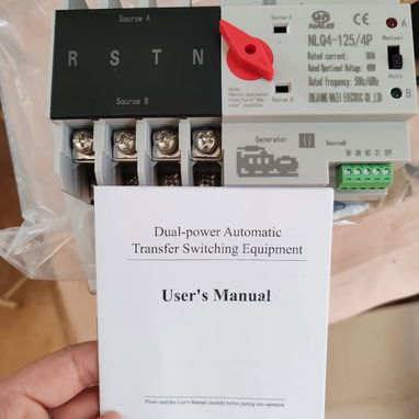 Interruptor de Transferencia Automática Dual de 80A 4P 110/220v - 2/3