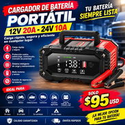 Cargador de Batería Portátil 12V 20 Amperes 24V 10 Amperes (Agm, Gel, SLA, LifePO) - Img 58069399